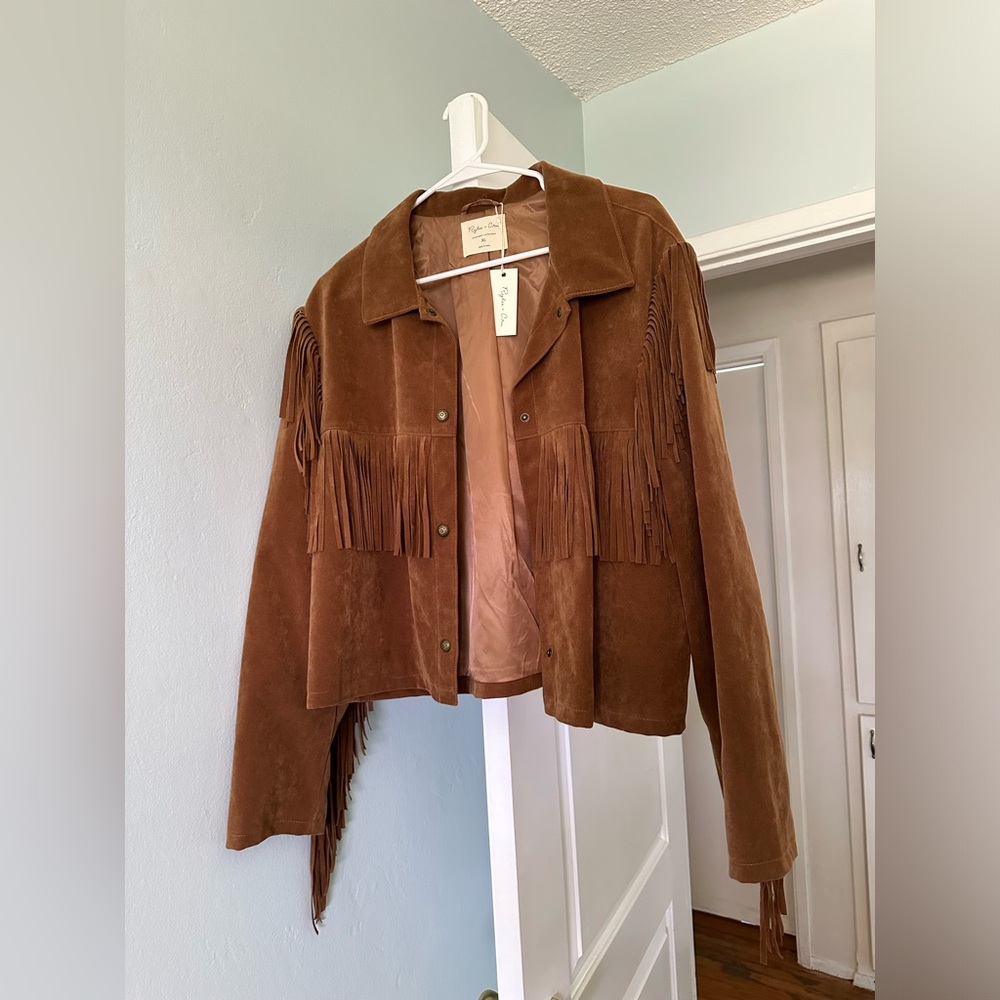 Rylee + Cru Fringe jacket